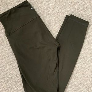 Lululemon Wunder Under Full-on Luon, Deep Olive